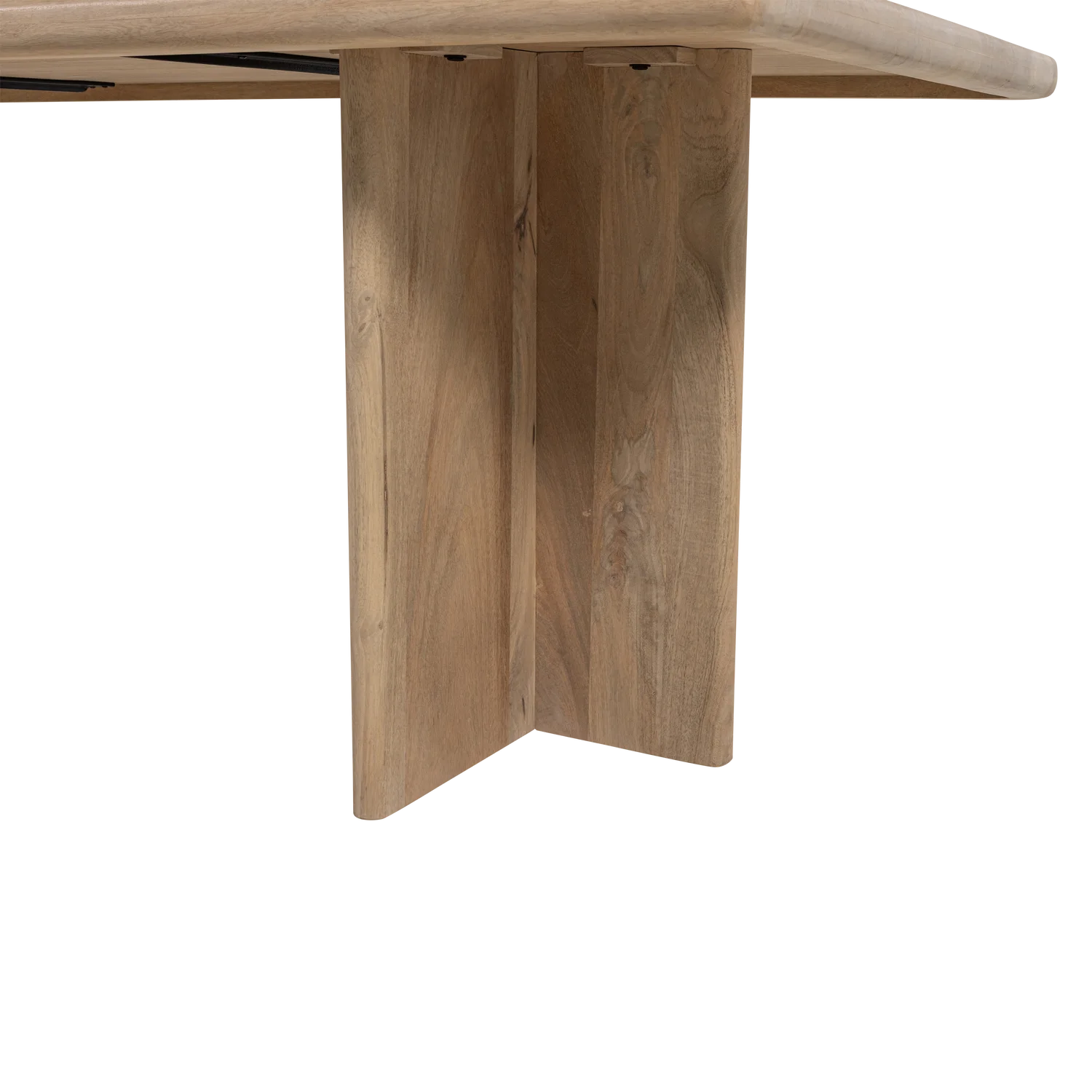 Esstisch ATO 180 x 90 cm Mangoholz mit Maserung natur