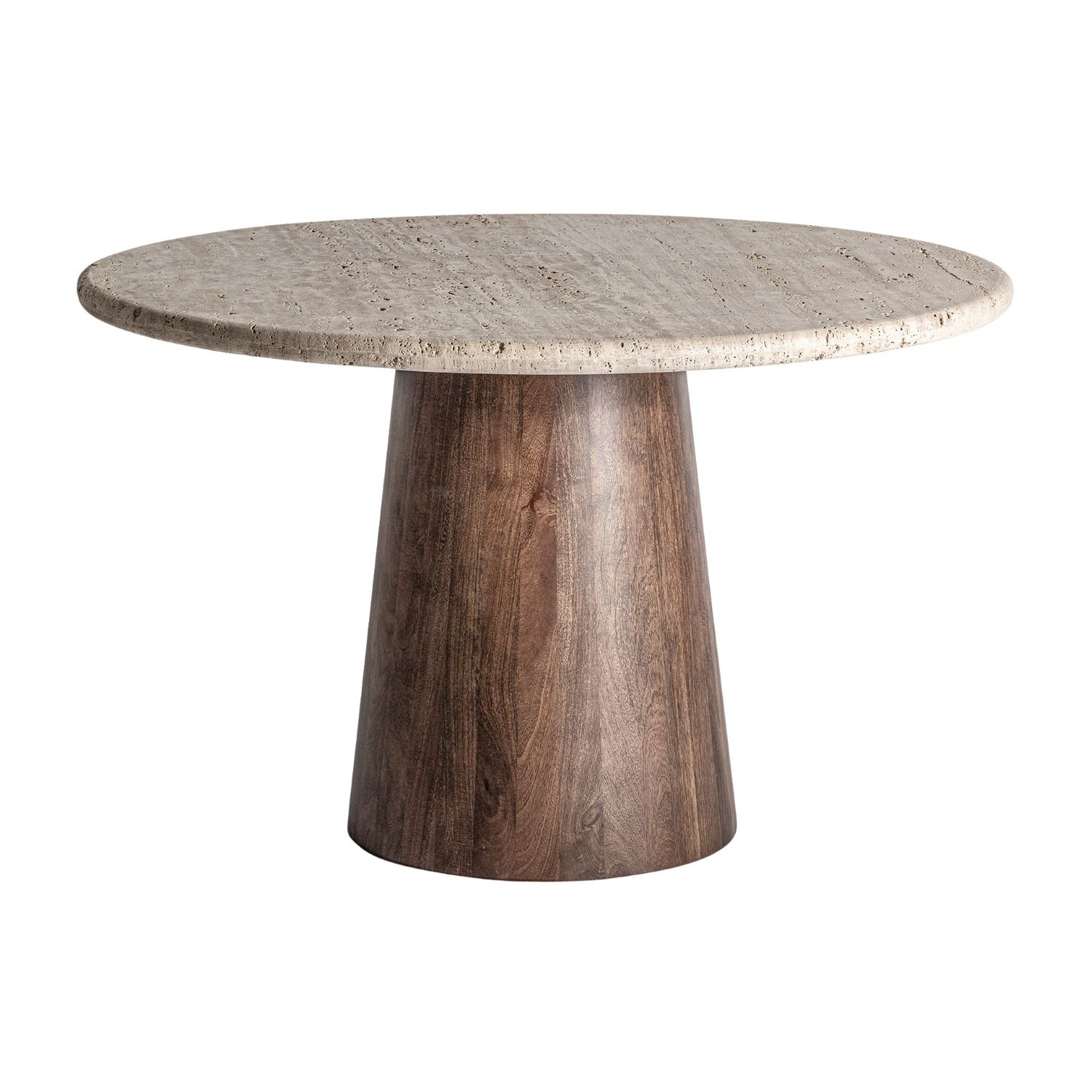 VICAL Esstisch VERCI  rund 130 cm Travertin