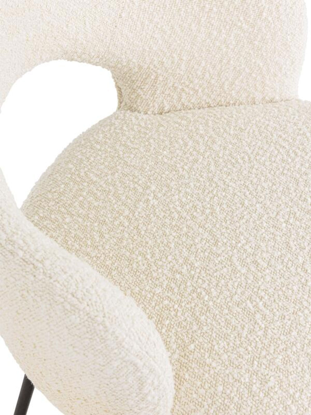Esszimmerstuhl Vista Bouclé beige Armlehnstuhl