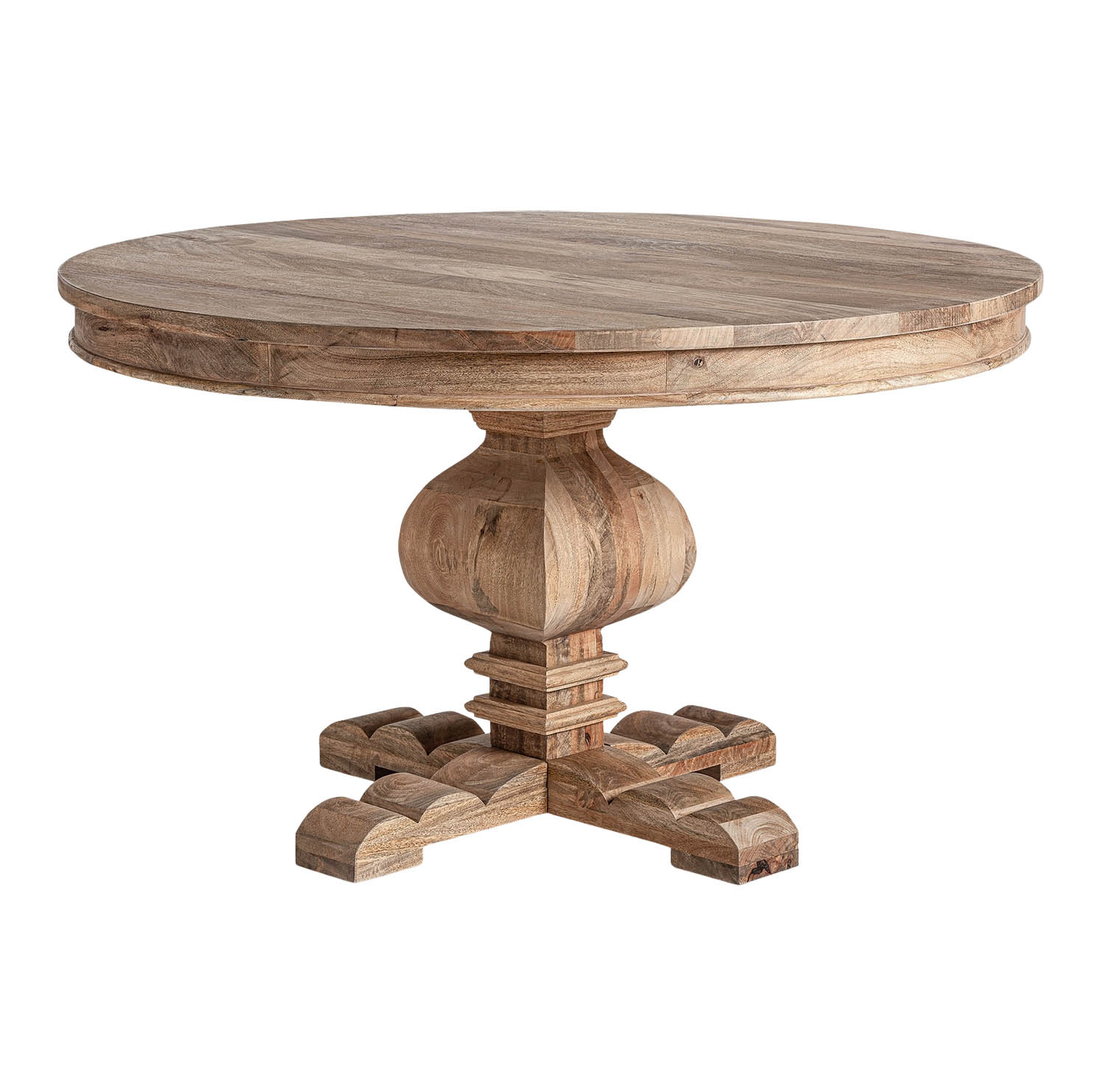 VICAL Esstisch KEHRIG rund 130 cm Mangholz massiv