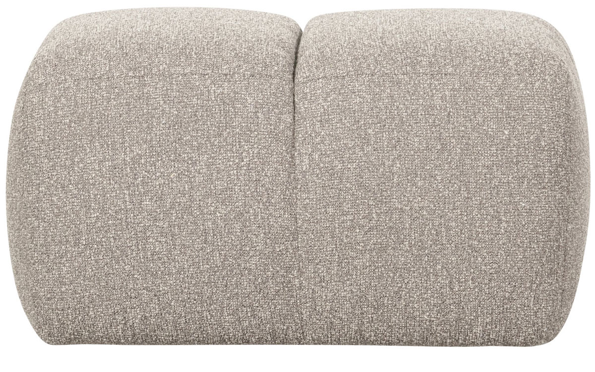 woood Pouf MOJO 80 x 60 cm Hocker Sitzhocker beige melange