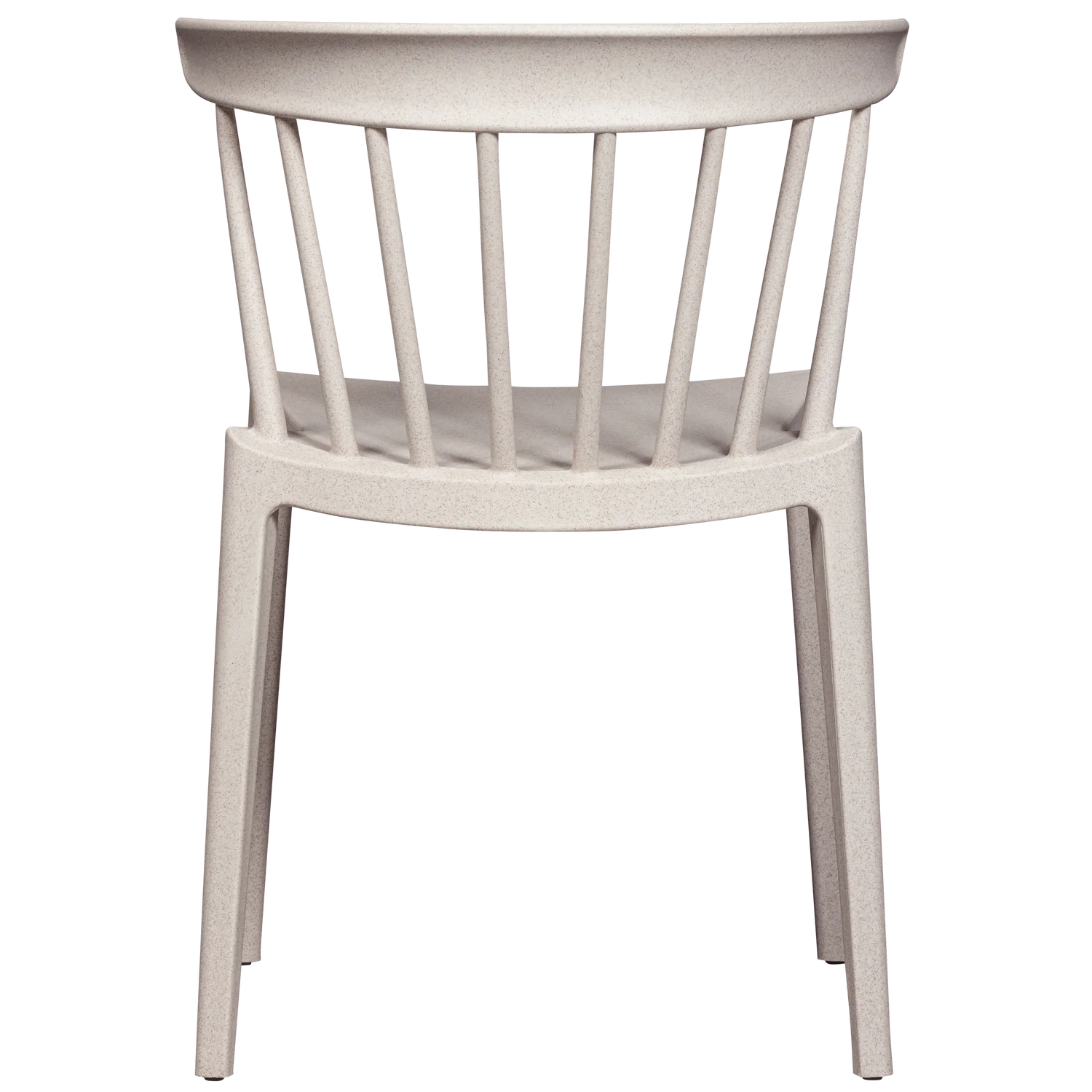 2er Set Gartenstuhl Kunststoff BLISS BIOFASER off white melange stapelbar