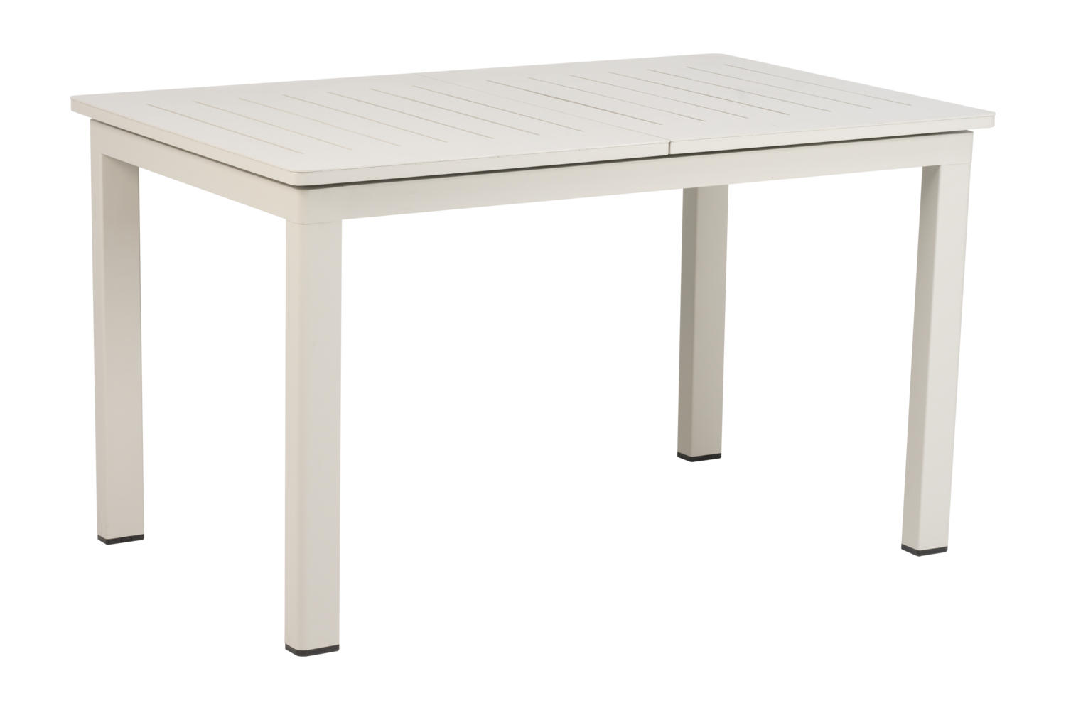 Gartentisch LOMMA hellgrau ausziehbar 132 bis 192 x 80 cm Aluminium