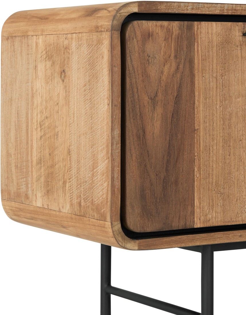 TV Möbel Evo 185 cm recyceltes Teakholz Lowboard