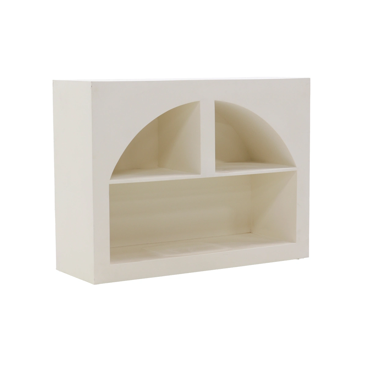 Sideboard Liena 120 cm mit offenen Fächern Kommode MDF beige