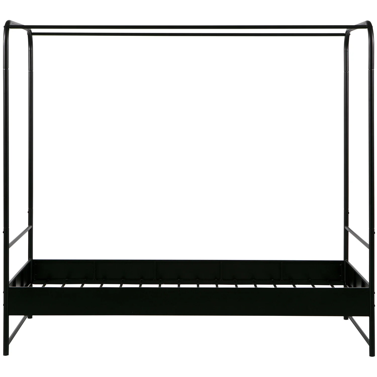woood Himmelbett Bett Bunk 200 x 90 cm Metall schwarz