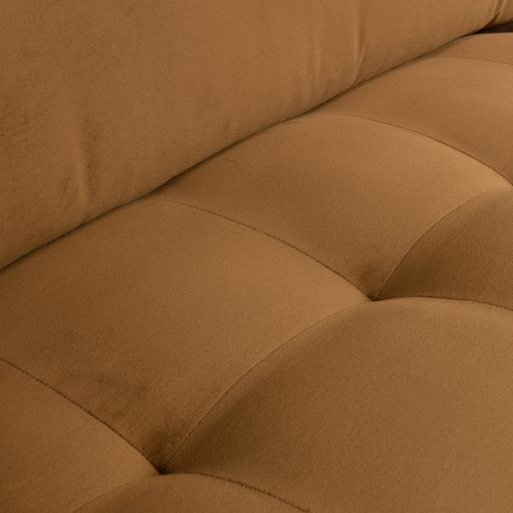 3 Sitzer Sofa Rodeo Samt Velvet honiggelb