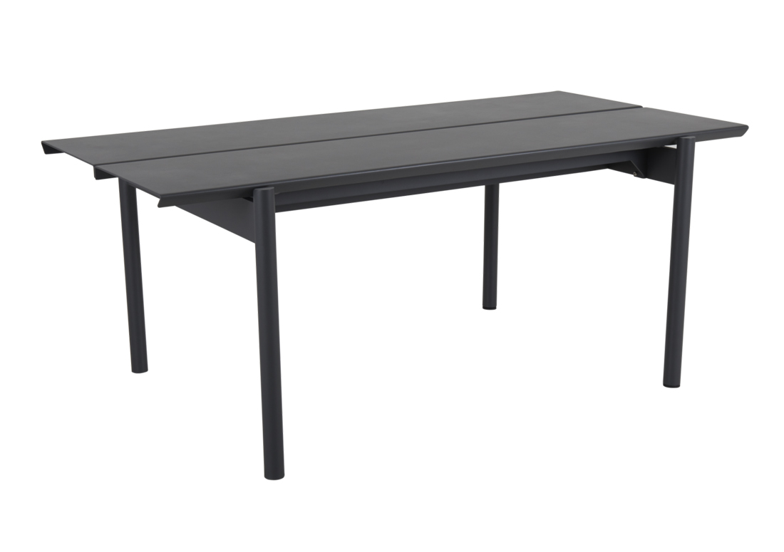 Design Gartentisch B45 anthrazit 180 cm Aluminium