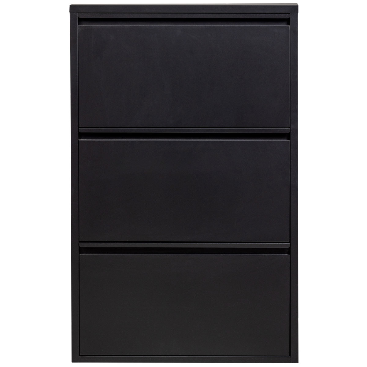 woood Schuhschrank SABINE B 66 cm Metall schwarz
