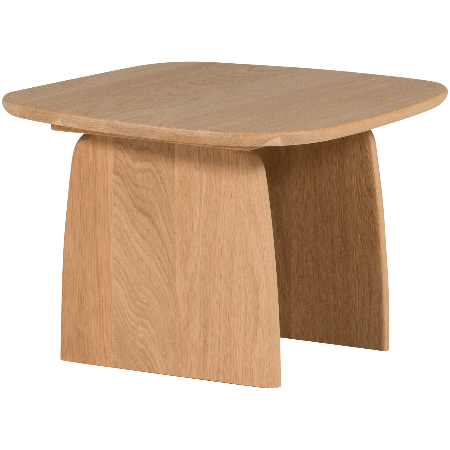 Couchtisch TABLO organisch 60 x 60 cm Eiche Massivholz 