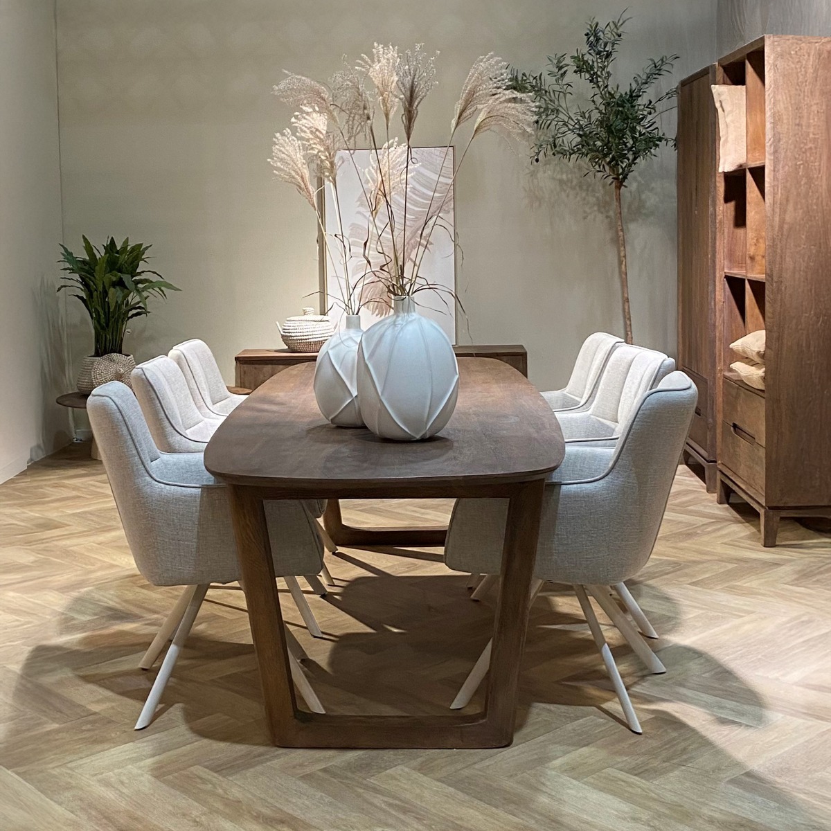 Esstisch Cortez 200 x 100 cm Mangoholz braun