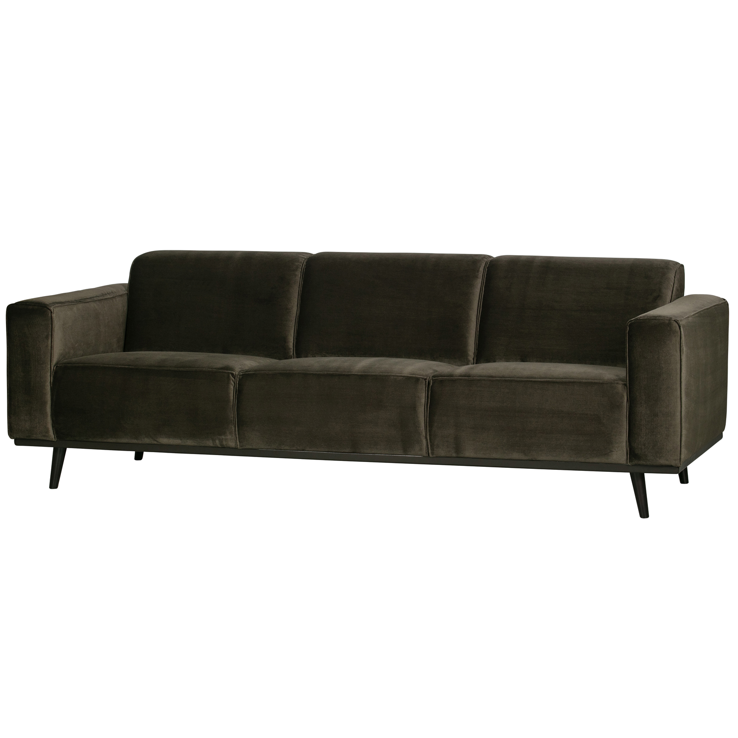 3 Sitzer Sofa STATEMENT Samt warmgrün