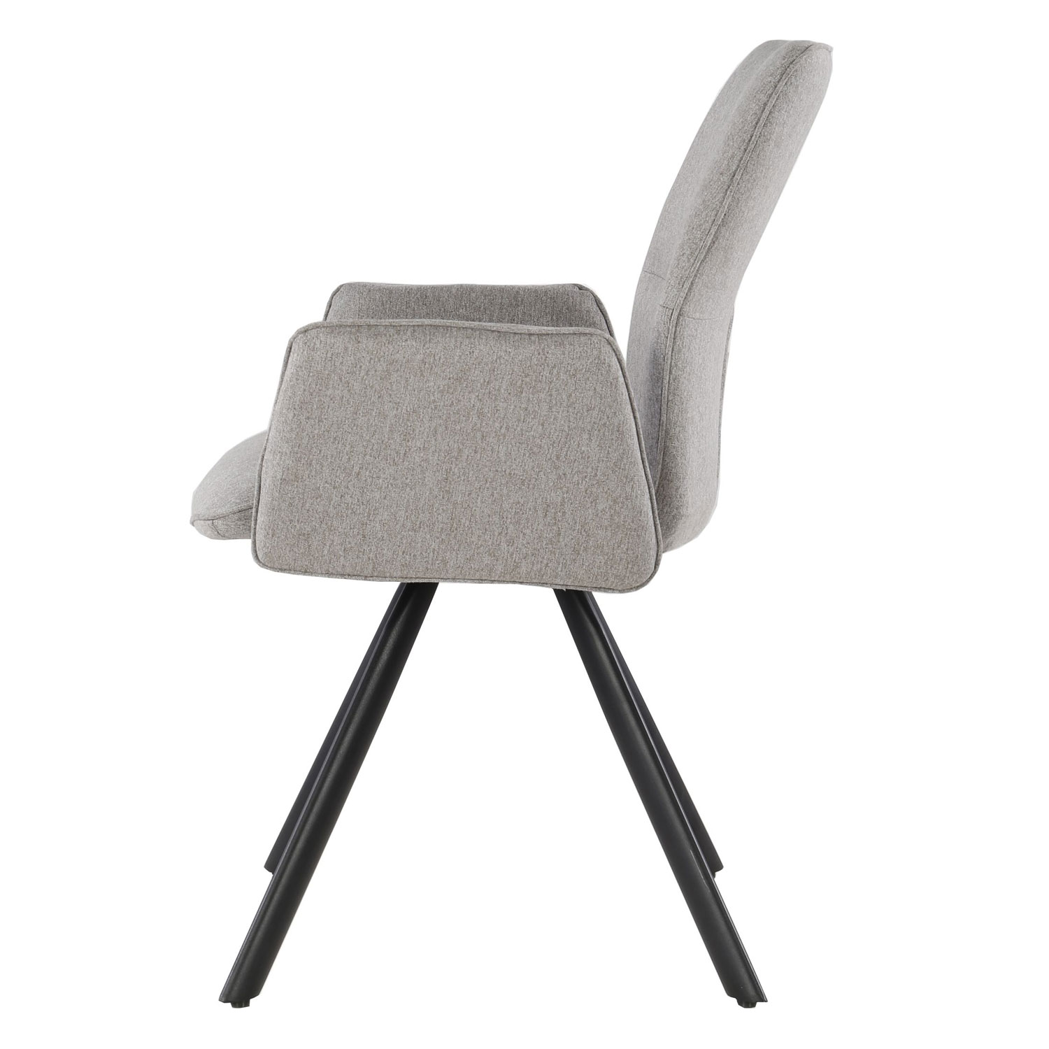 Esszimmerstuhl Diana drehbar Stoff taupe