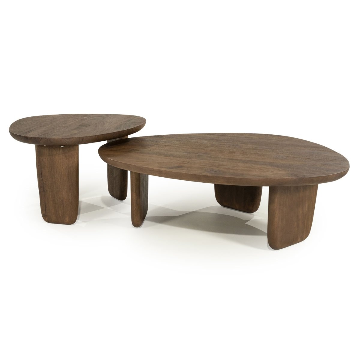 Couchtisch Maud klein 65 x 56,5 cm Mangoholz Sofatisch Beistelltisch