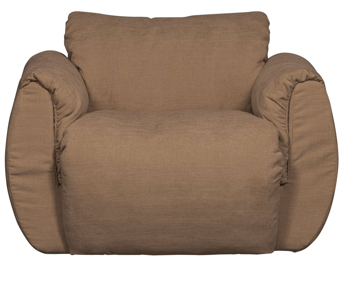 Sessel BAGGY drehbar Webstoff Chinelle braun