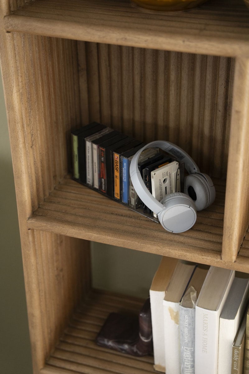 Bücherregal Regal Rigato groß H 200 cm Mango Massivholz braun