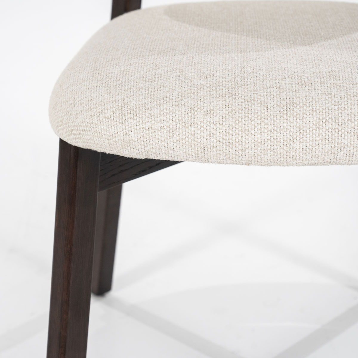 Esszimmer Stuhl Mikky Eiche Holz Stoff beige