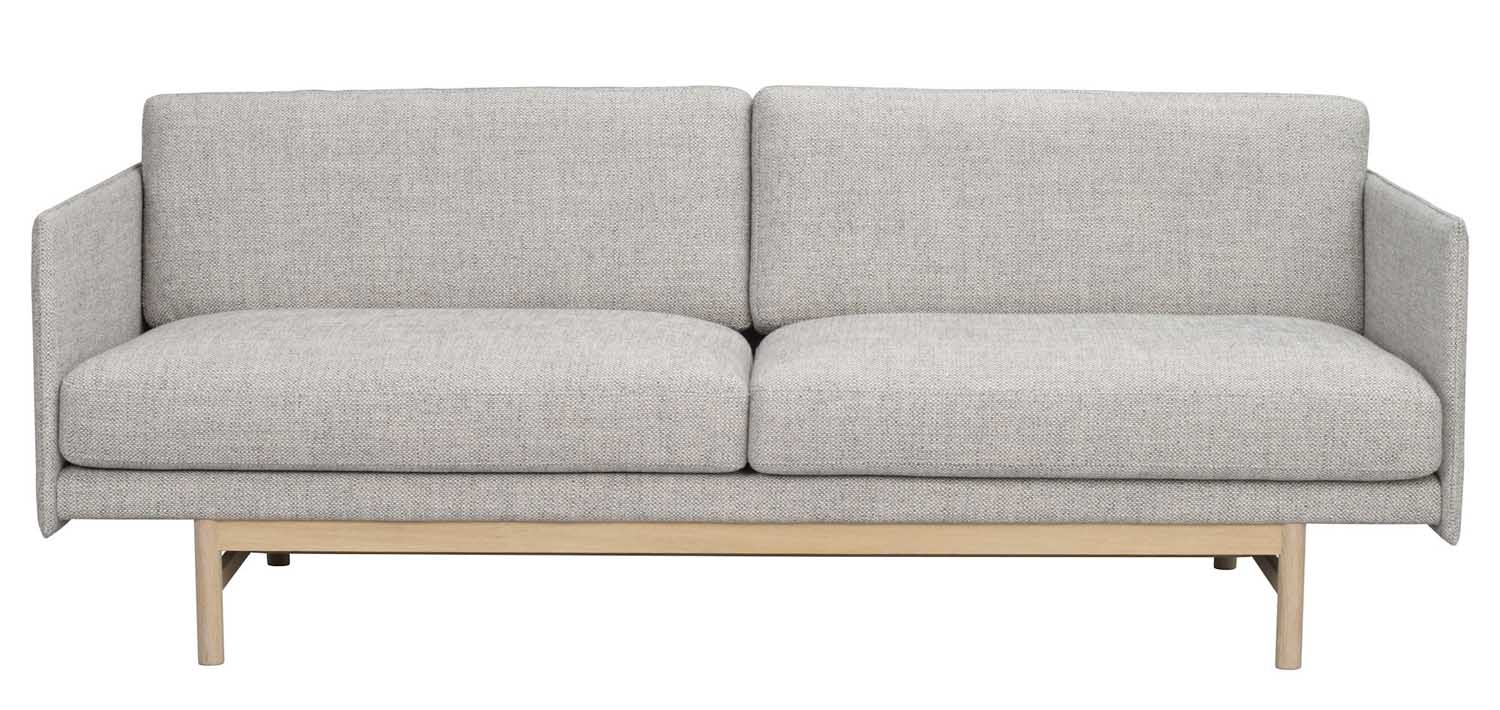3 Sitzer Sofa HALLGERD 212 cm Stoff grau