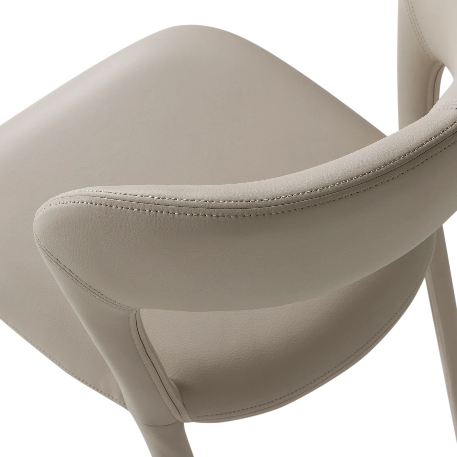 Esszimmerstuhl Stuhl NOBLE Kunstleder beige