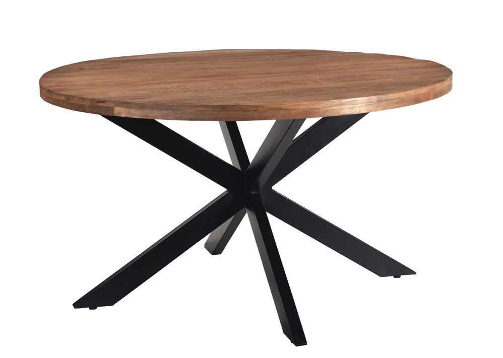 Esstisch rund Ø 130 cm Spider Mangoholz