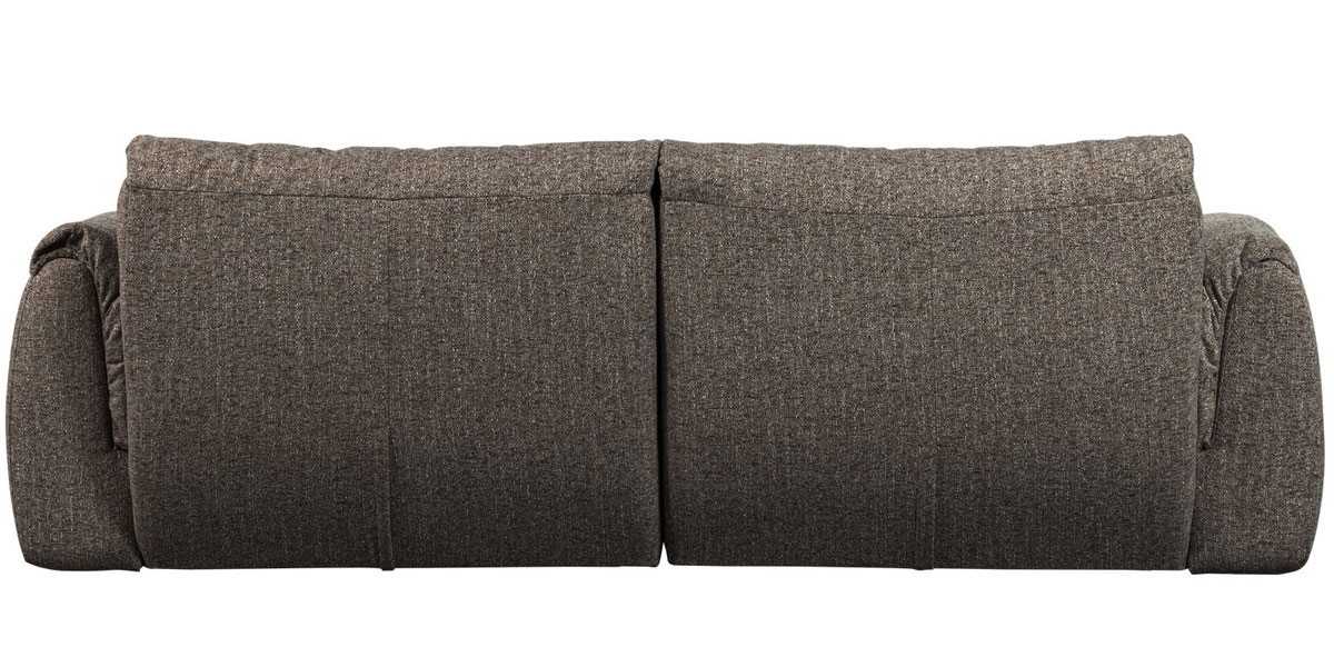 woood 2 Sitzer Sofa BAGGY Webstoff warmgrau melange Couch