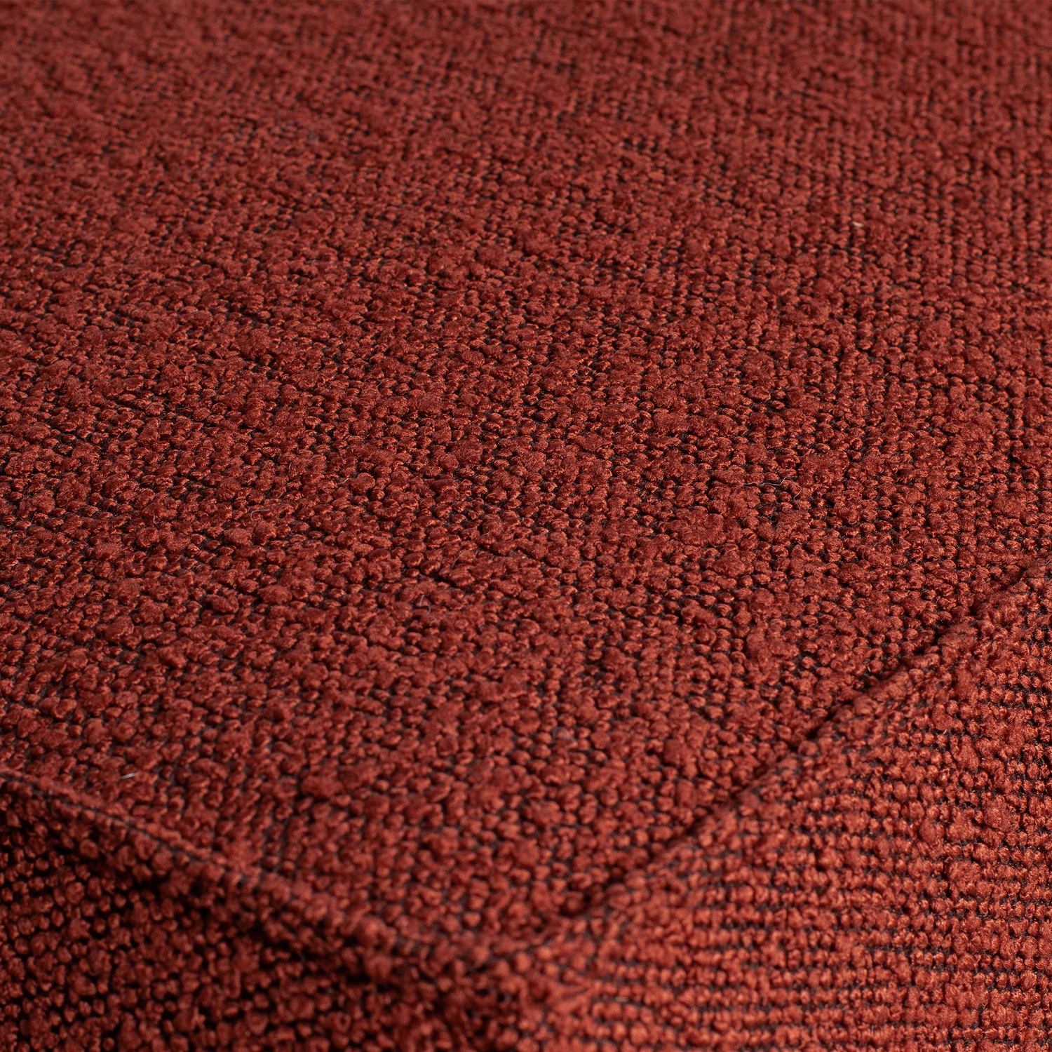 Ecksofa Statement Bouclé Kastanie Longchair links