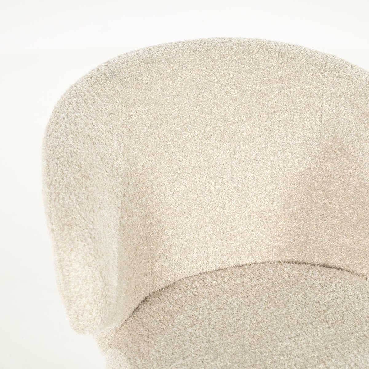 Esszimmerstuhl Mateo Vierfußstuhl Stoff beige