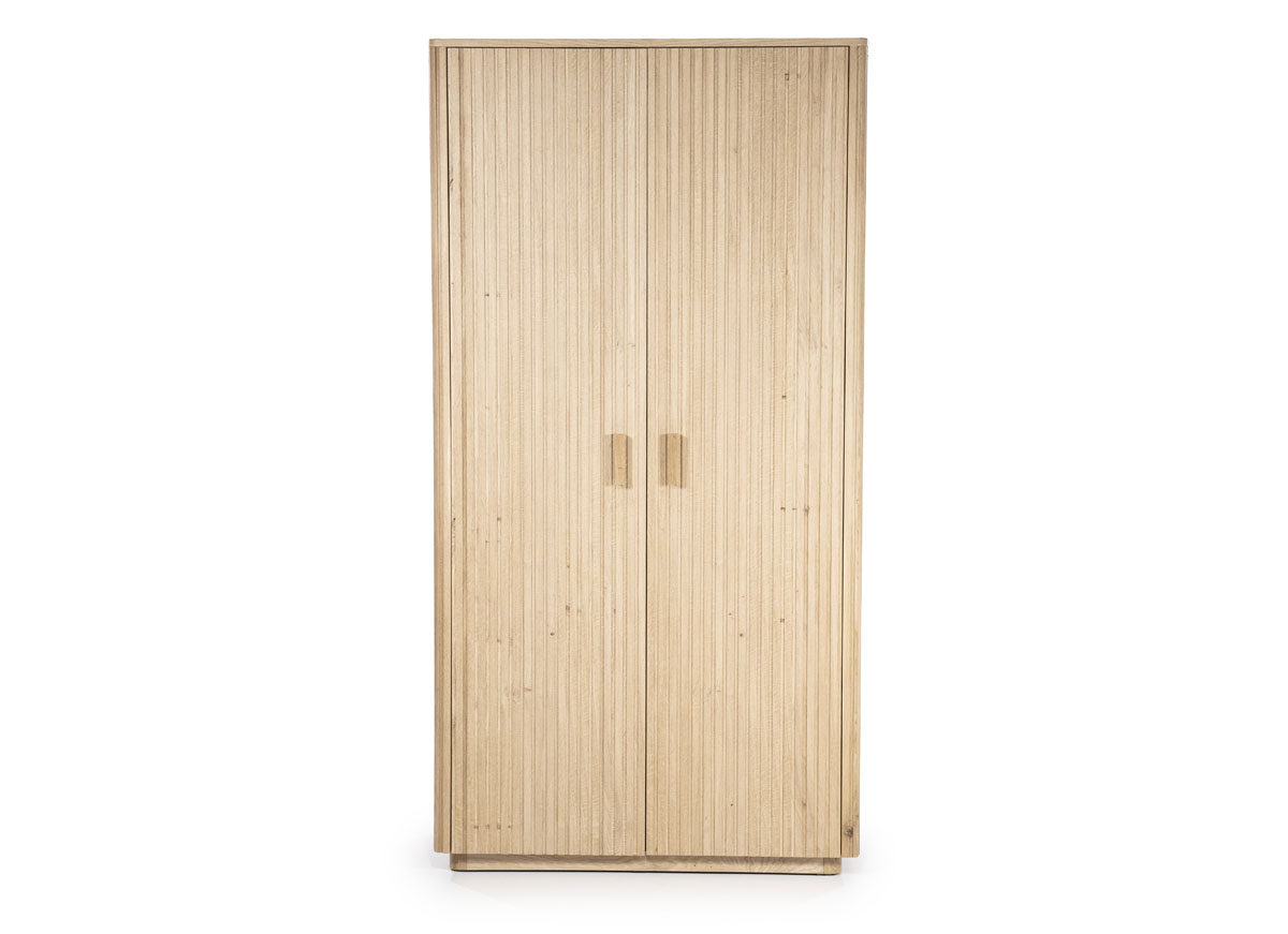 Schrank Rosenborg 2-türig H 210 cm Eiche natur