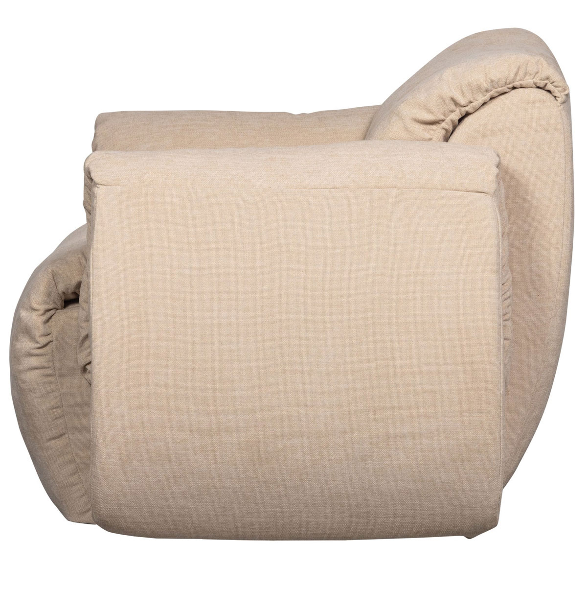 Sessel BAGGY drehbar Webstoff Chinelle sandfarben