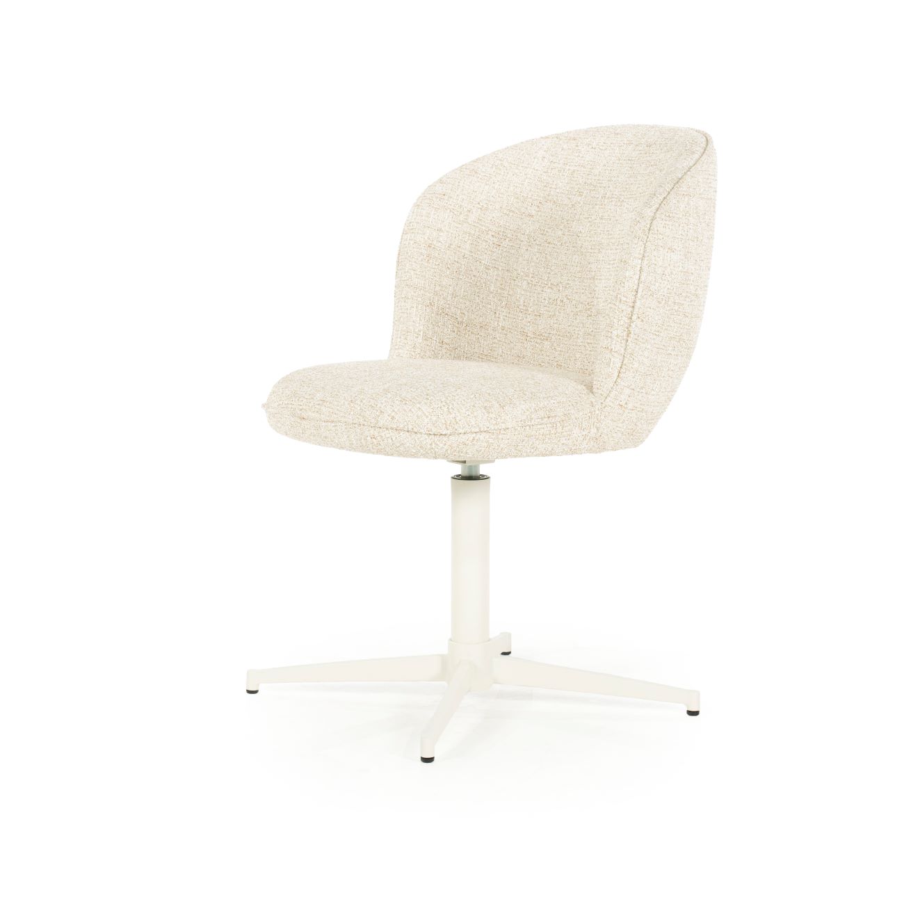 Esszimmerstuhl MOLLY drehbar Stoff beige Drehstuhl