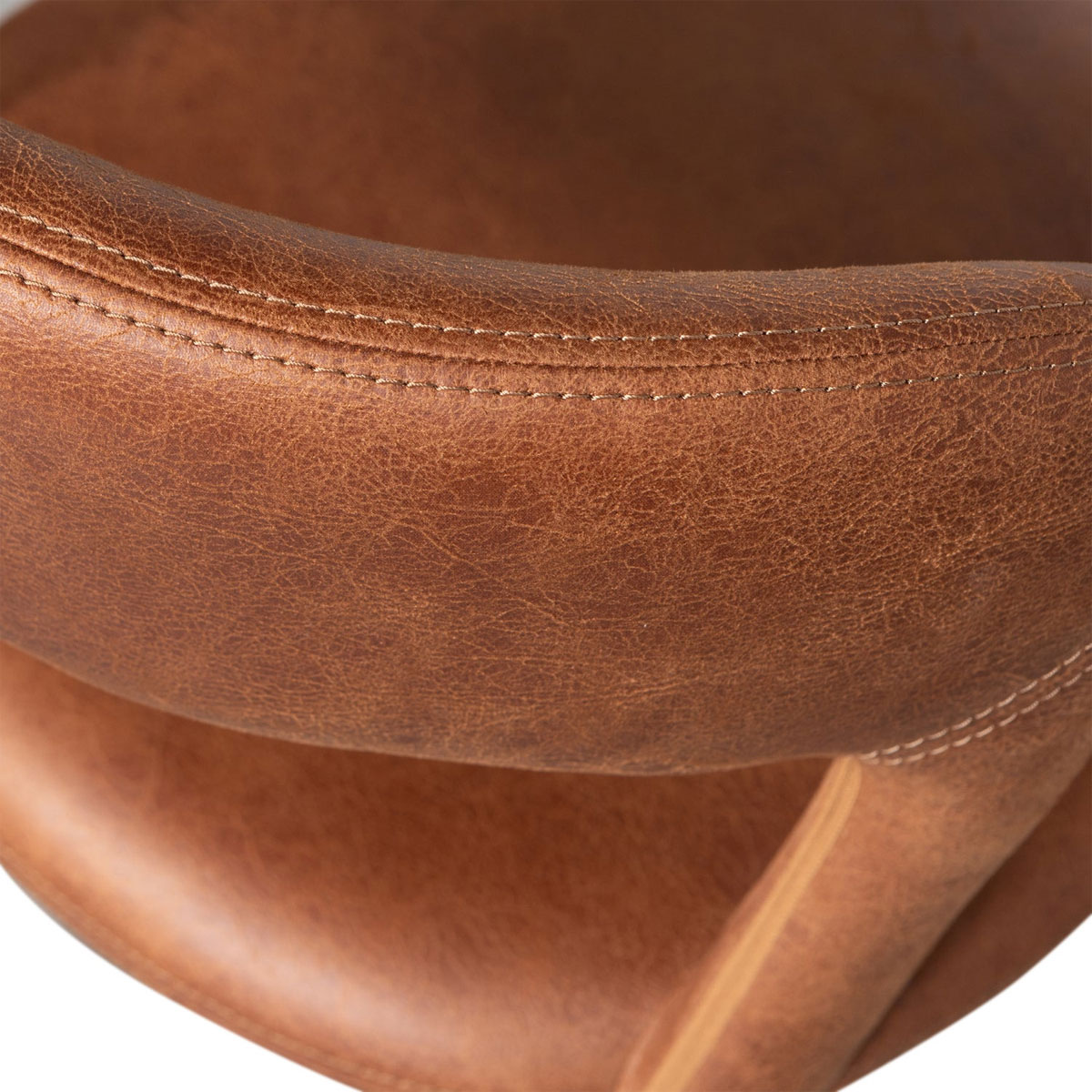 woood Esszimmerstuhl Stuhl NOBLE Kunstleder cognac