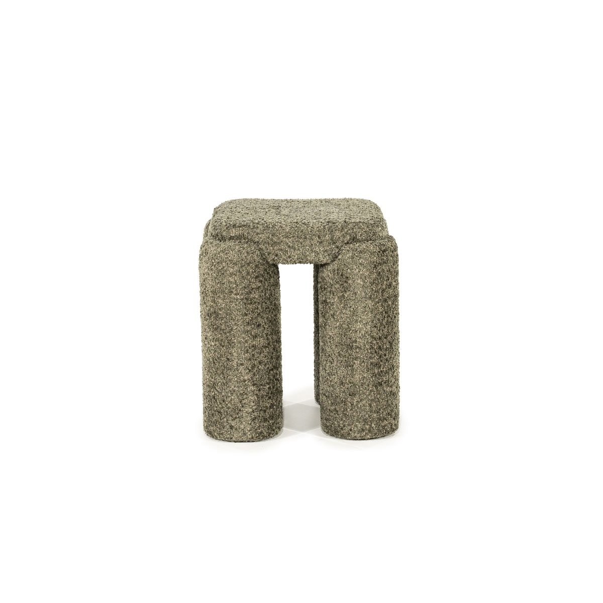 Pouf Omla H 47 cm grün Hocker Sitzhocker