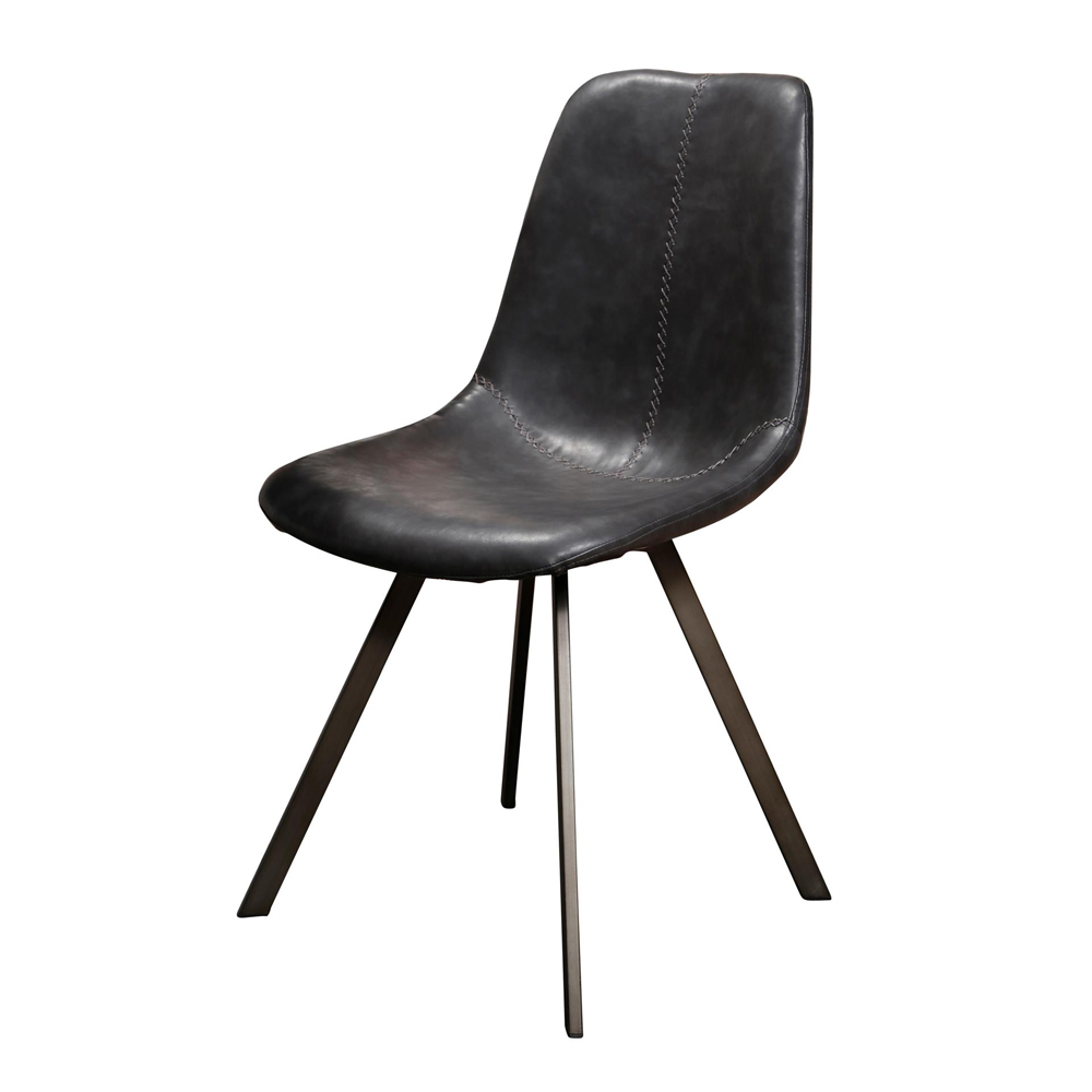 Esstischstuhl Esszimmerstuhl SADDLE Küchenstuhl schwarz Stuhl