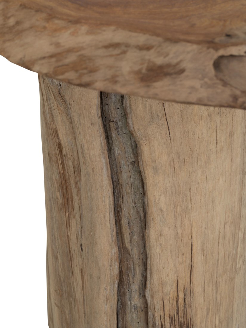 Bartisch MERAPI aus recyceltem Teakholz – Natur Unikat Outdoor