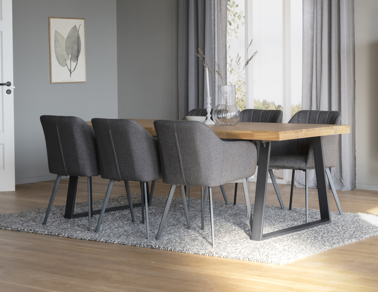 Esstisch Eiche natur 220 cm verlängerbar auf 320 cm