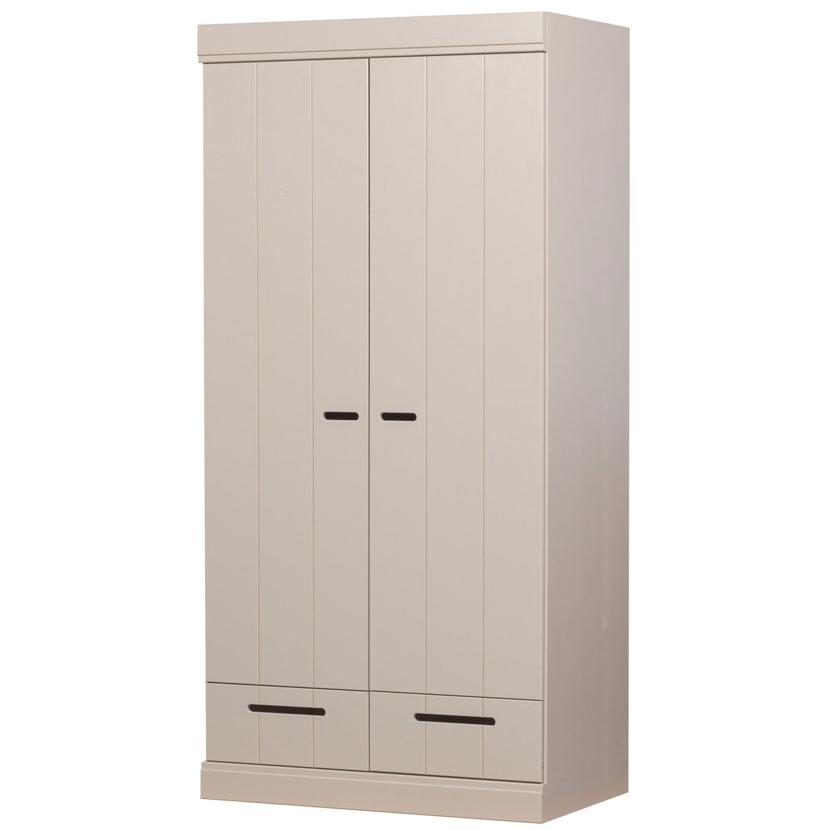 woood  Kleiderschrank Connect Kiefer staubgrau Schrank
