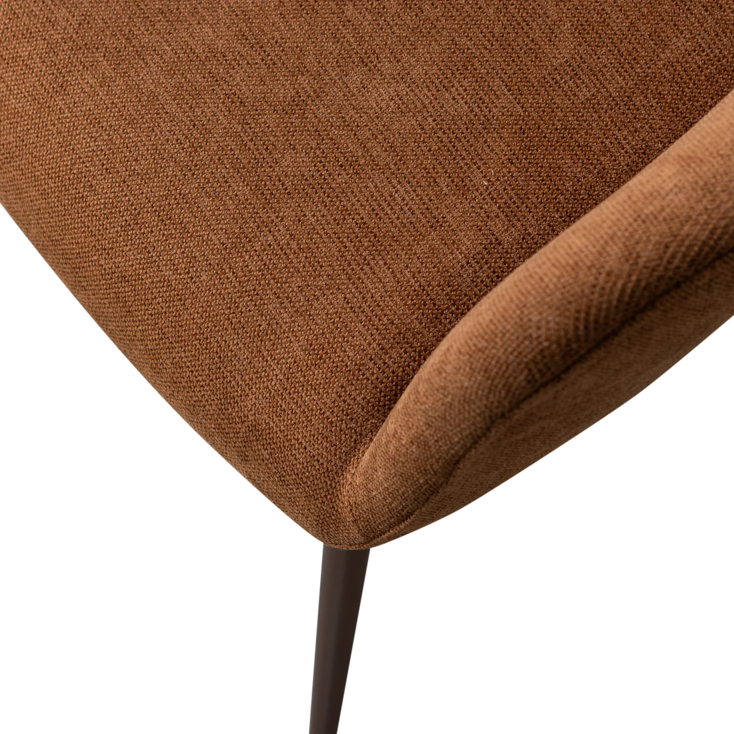 2er Set Esszimmerstuhl mit Armlehnen JENNY Webstoff braun