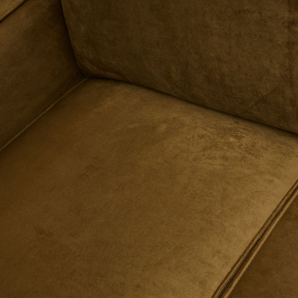 4 Sitzer Sofa STATEMENT Samt honiggelb