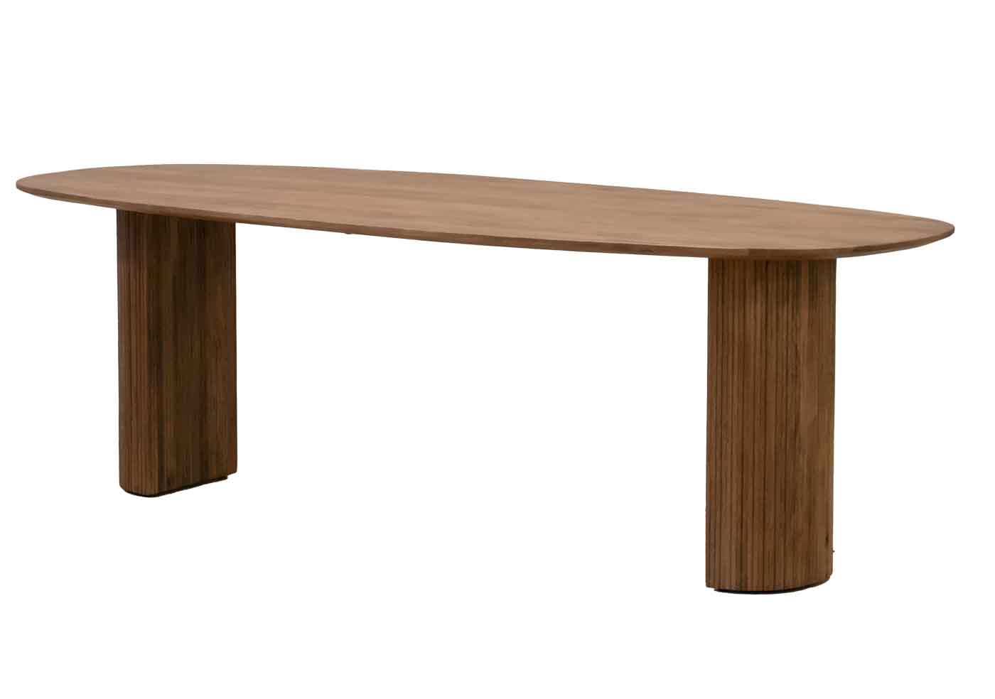 Esstisch MELINE braun oval Mango Holz 220 cm
