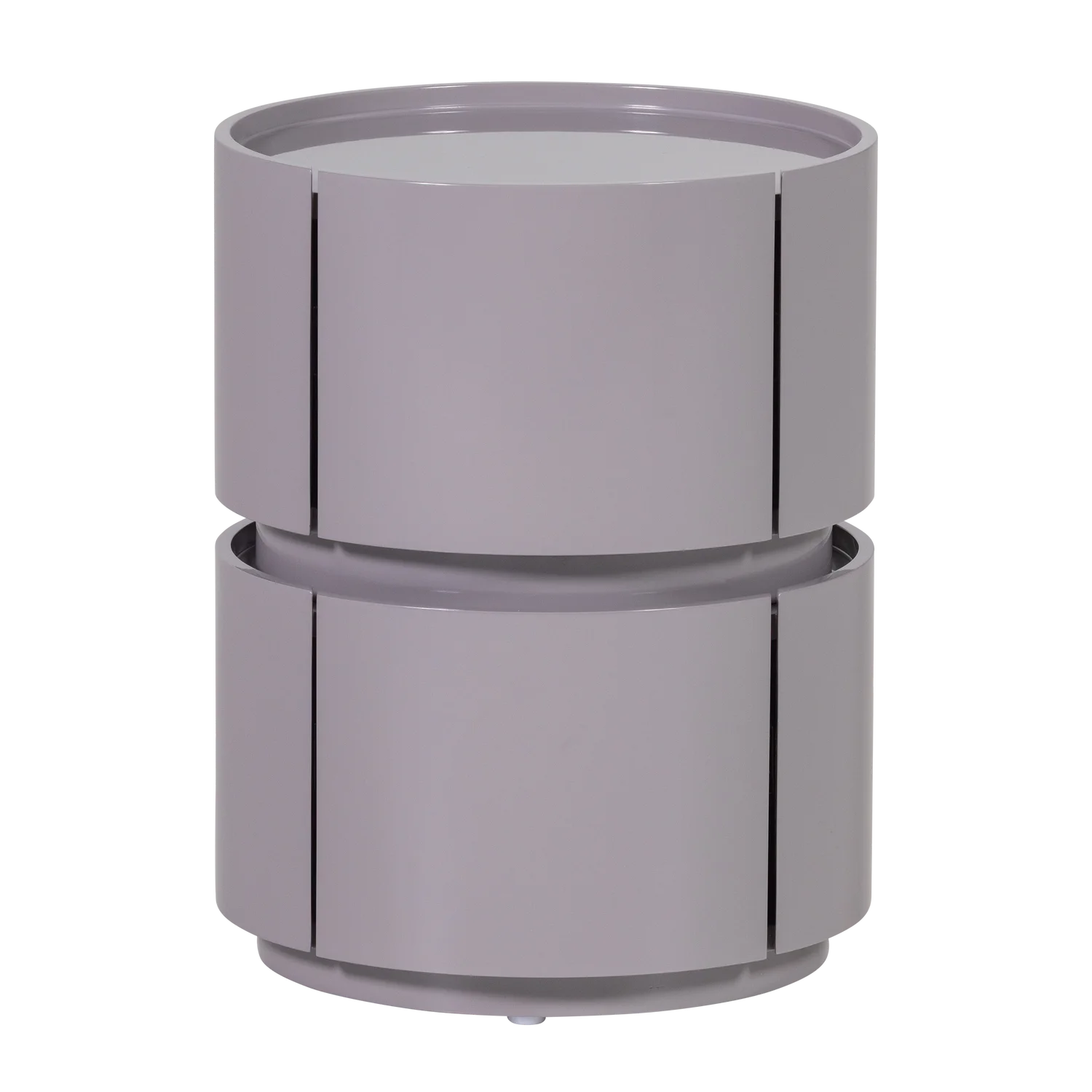 Kommode LUNEX H 50 cm MDF hochglanz hellgrau