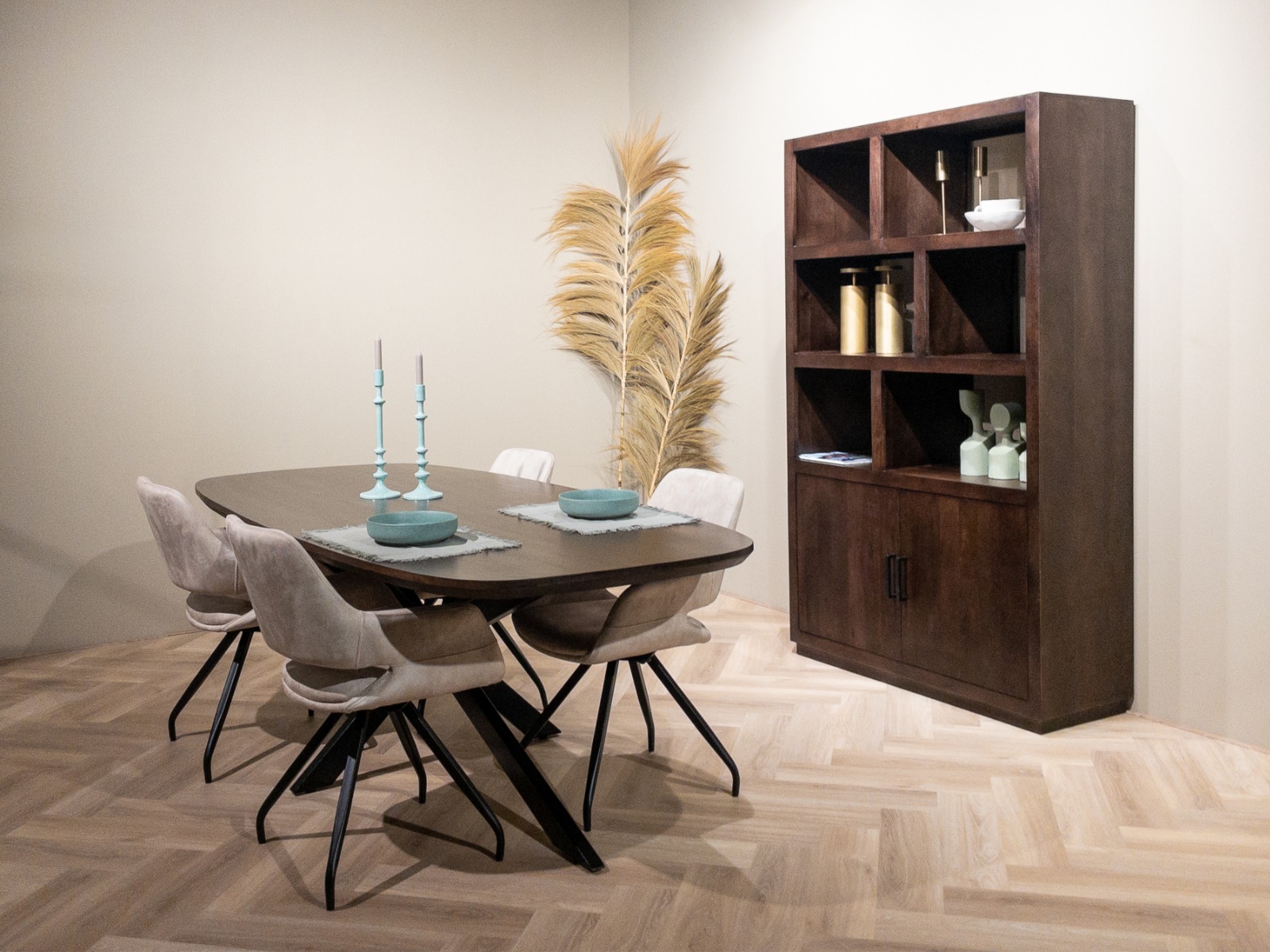 Esstisch Jesper Danish oval 180 x 90 cm Mangoholz braun  