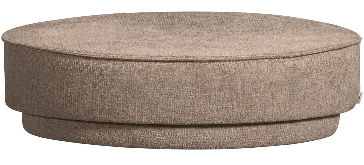 Pouf PEARL XL Ø 80 cm Hocker Sitzhocker mud melange