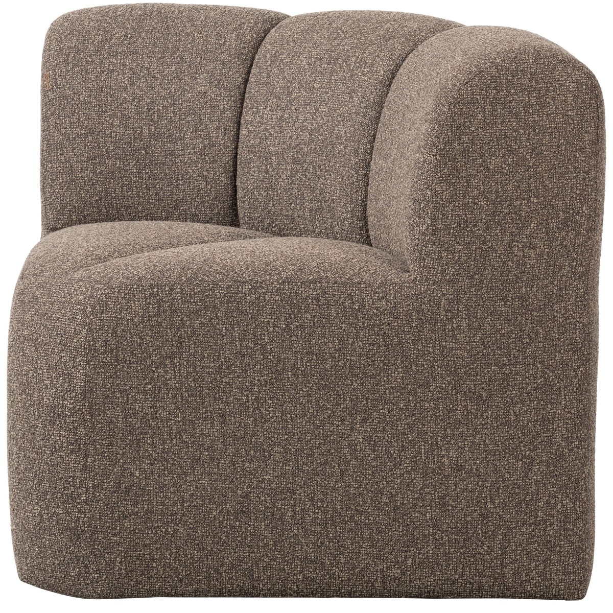 Esszimmerbank Eckbank MOJO Eck Element Bouclé braun melange
