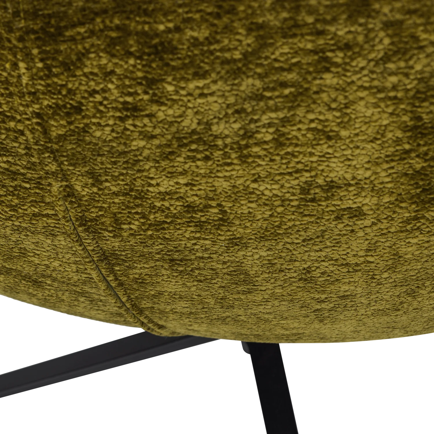 Drehsessel MAUDI drehbar Chenille grün Sessel