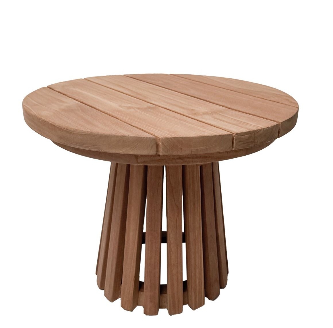 Garten Couchtisch Cindo Ø 50 cm Teakholz natur  