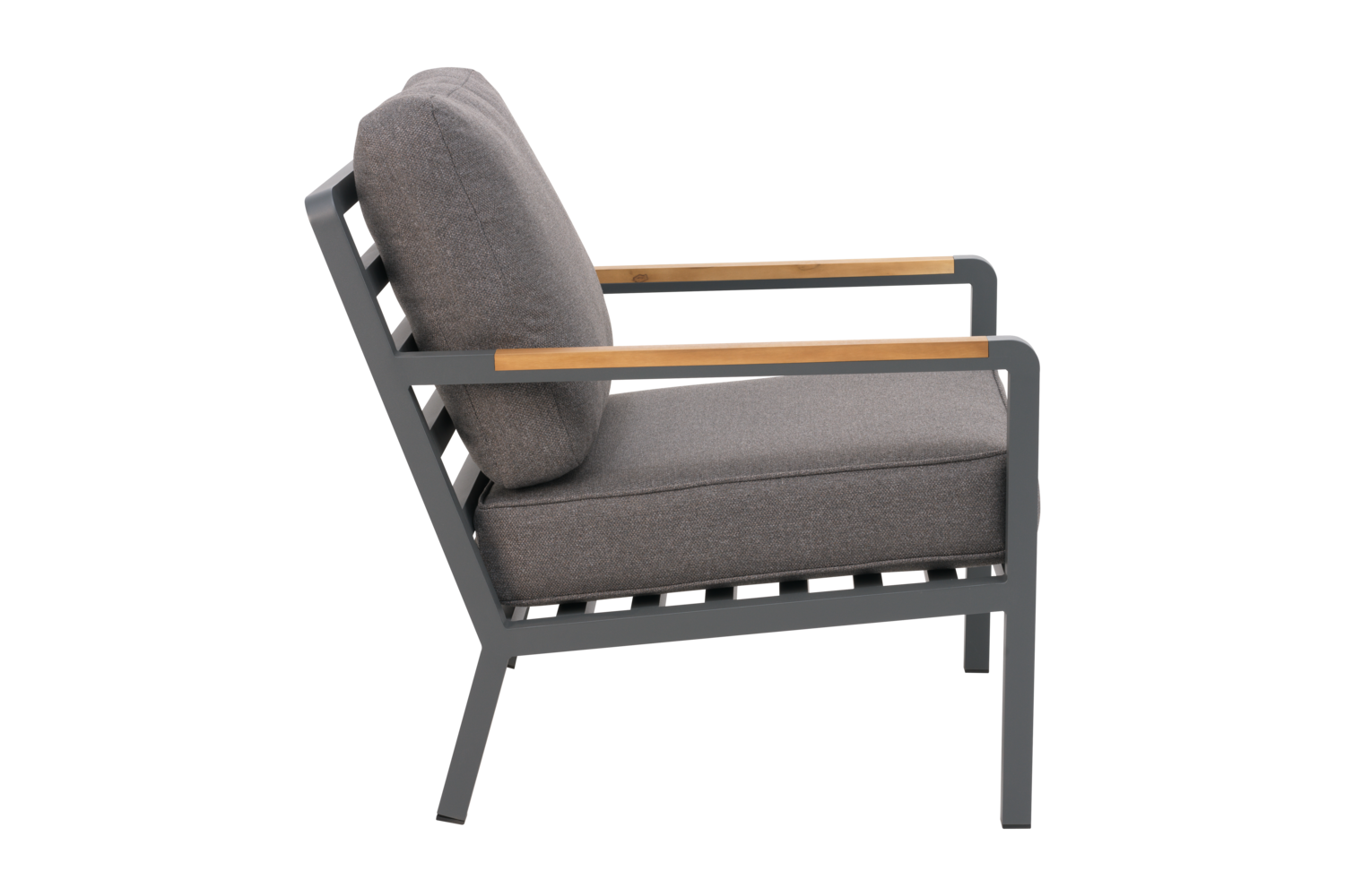 Garten Lounge Set Nova 3 Siter Sofa und 2 Sessel Aluminium anthrazit