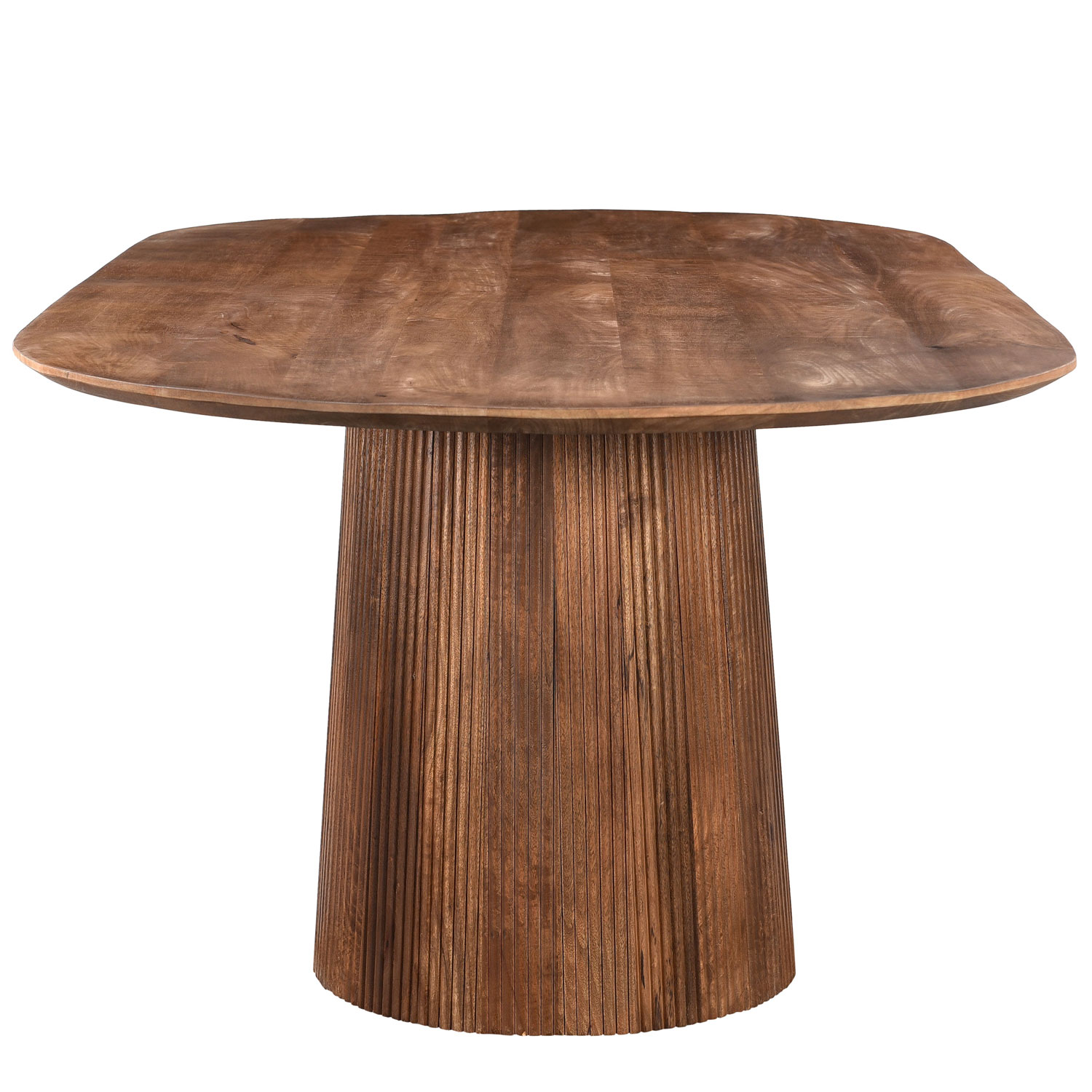 Esstisch Salvator oval 200 x 110 cm Mangoholz hellbraun