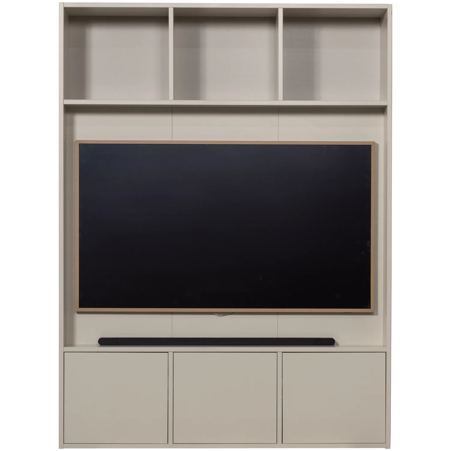 TV Element Schrank MEGGY TV Möbel 160 cm Holzschrank Kiefer Massiv staubgrau