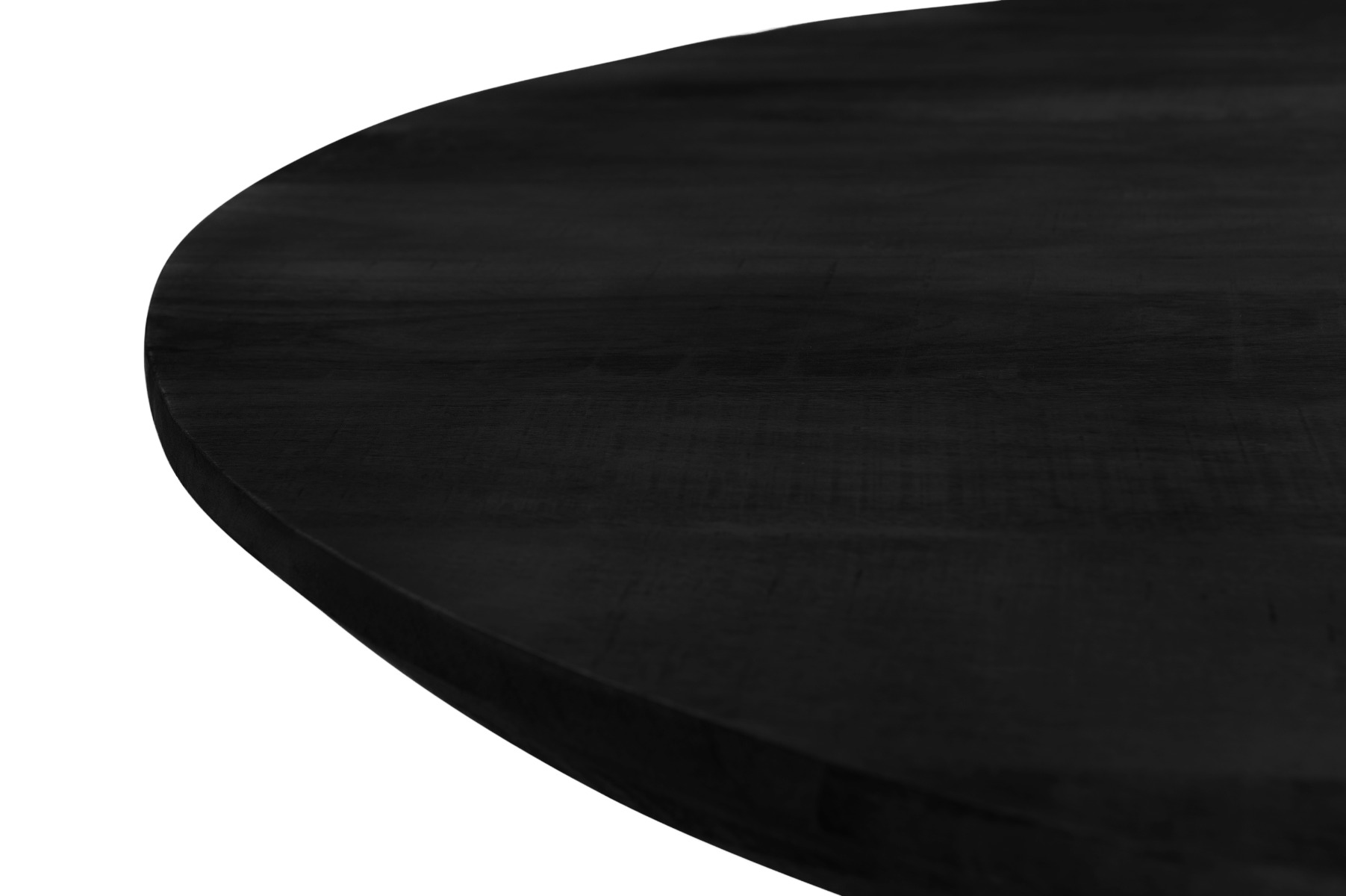 Esstisch Jesper oval 240 x 110 cm Mangoholz schwarz