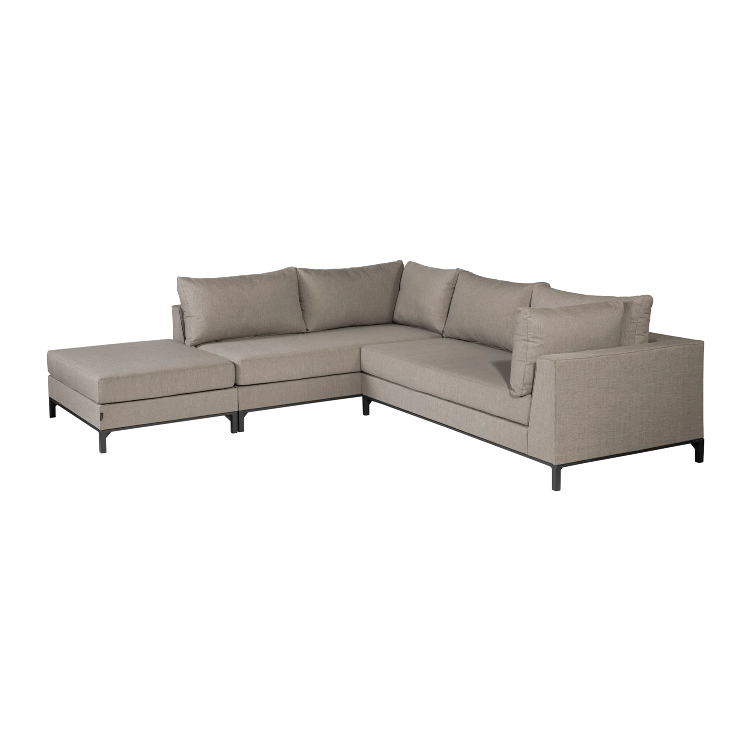 Garten Loungeset Sofa Sicilië links taupe